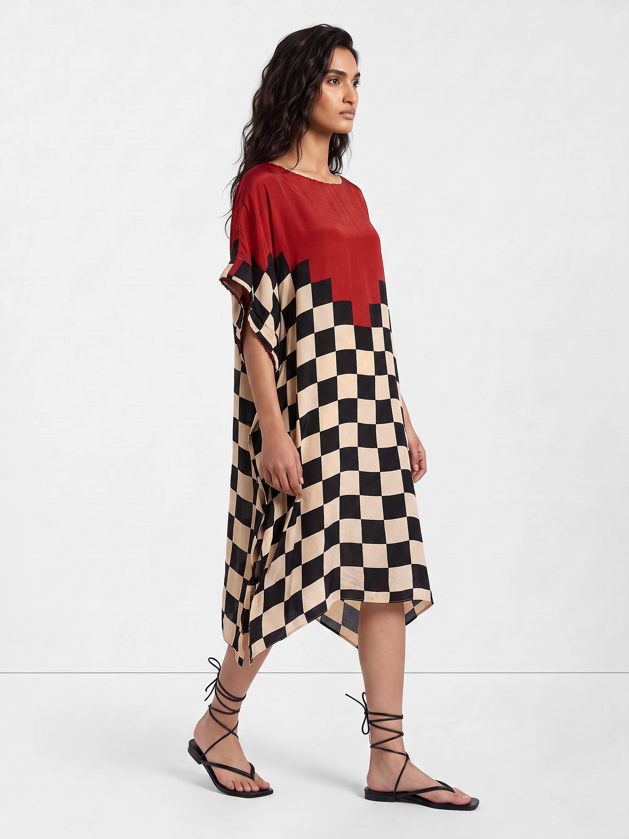 Multi Colour Relaxed Kaftan