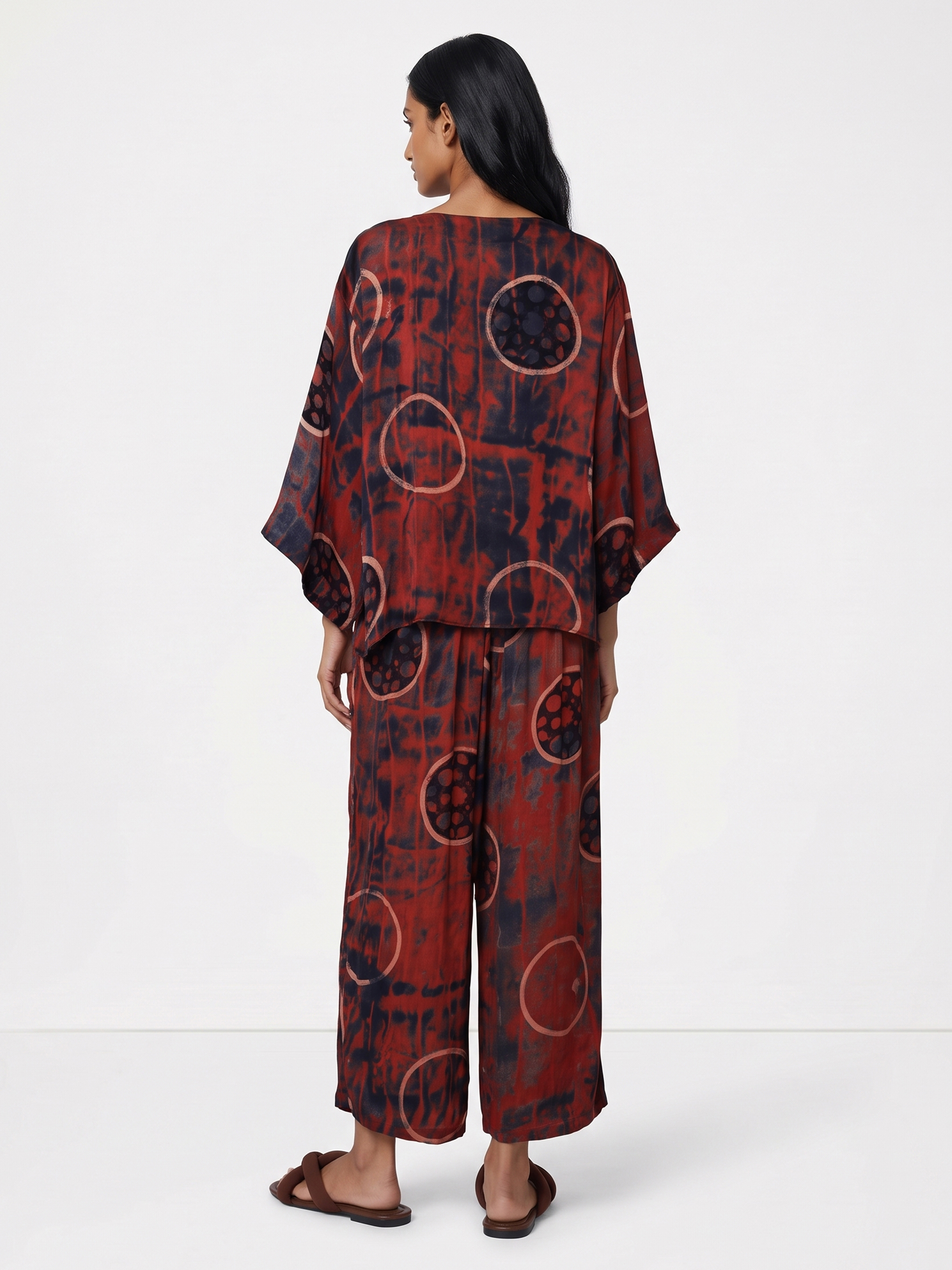 Maroon Anti Fit Top & Trouser