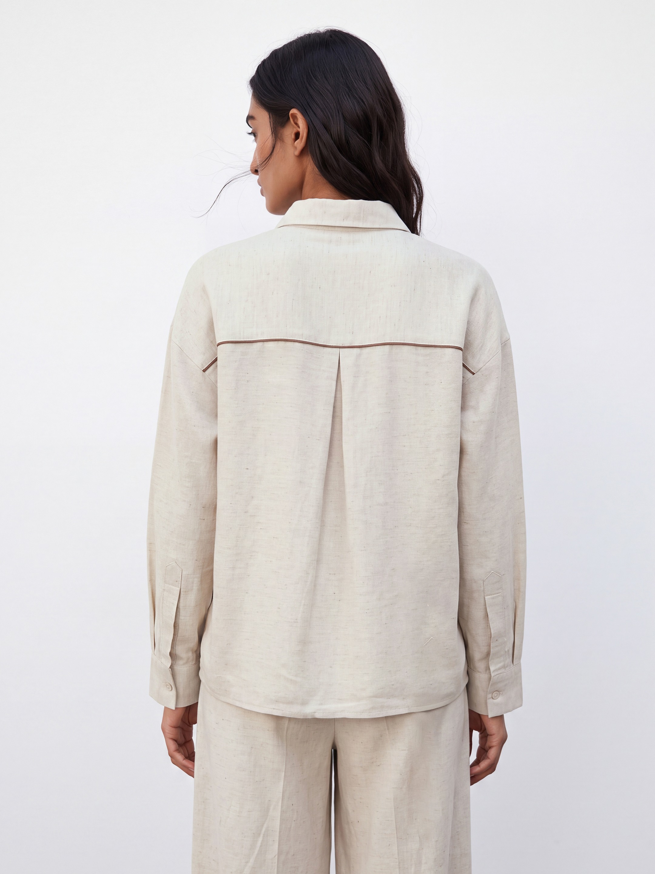 Beige Linen Shirt