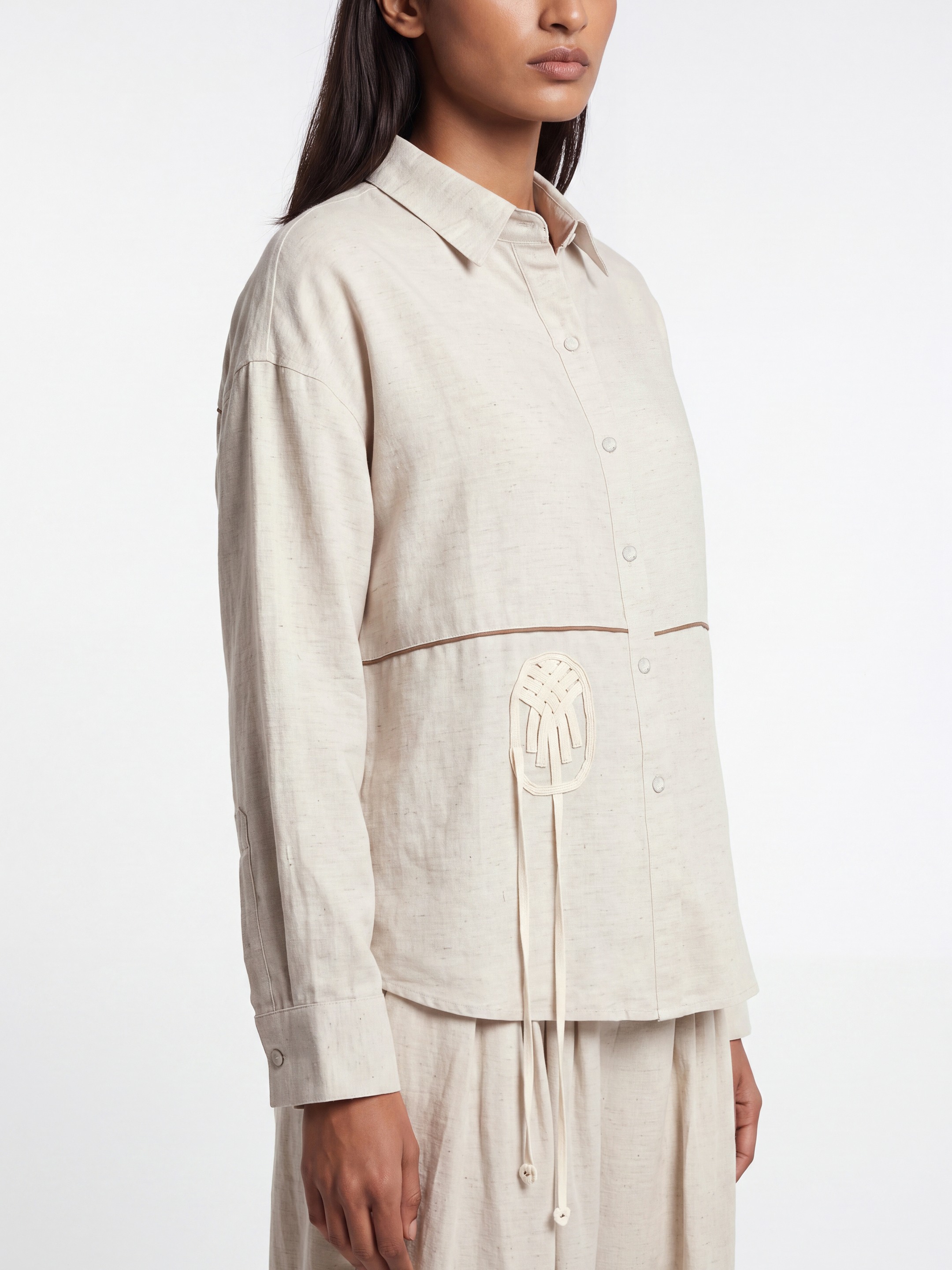 Beige Linen Shirt