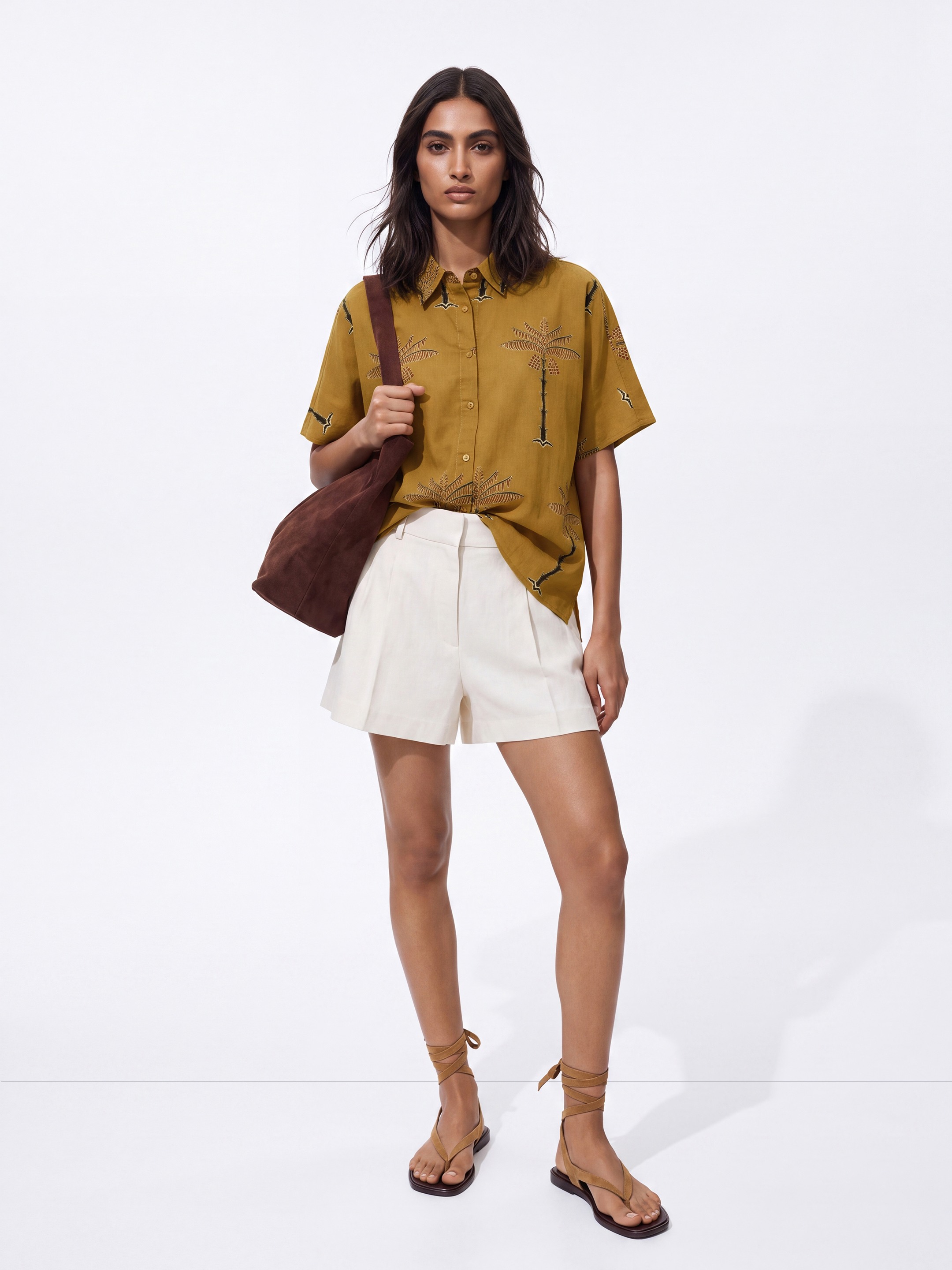 Yellow Buttoned Cotton Shirt