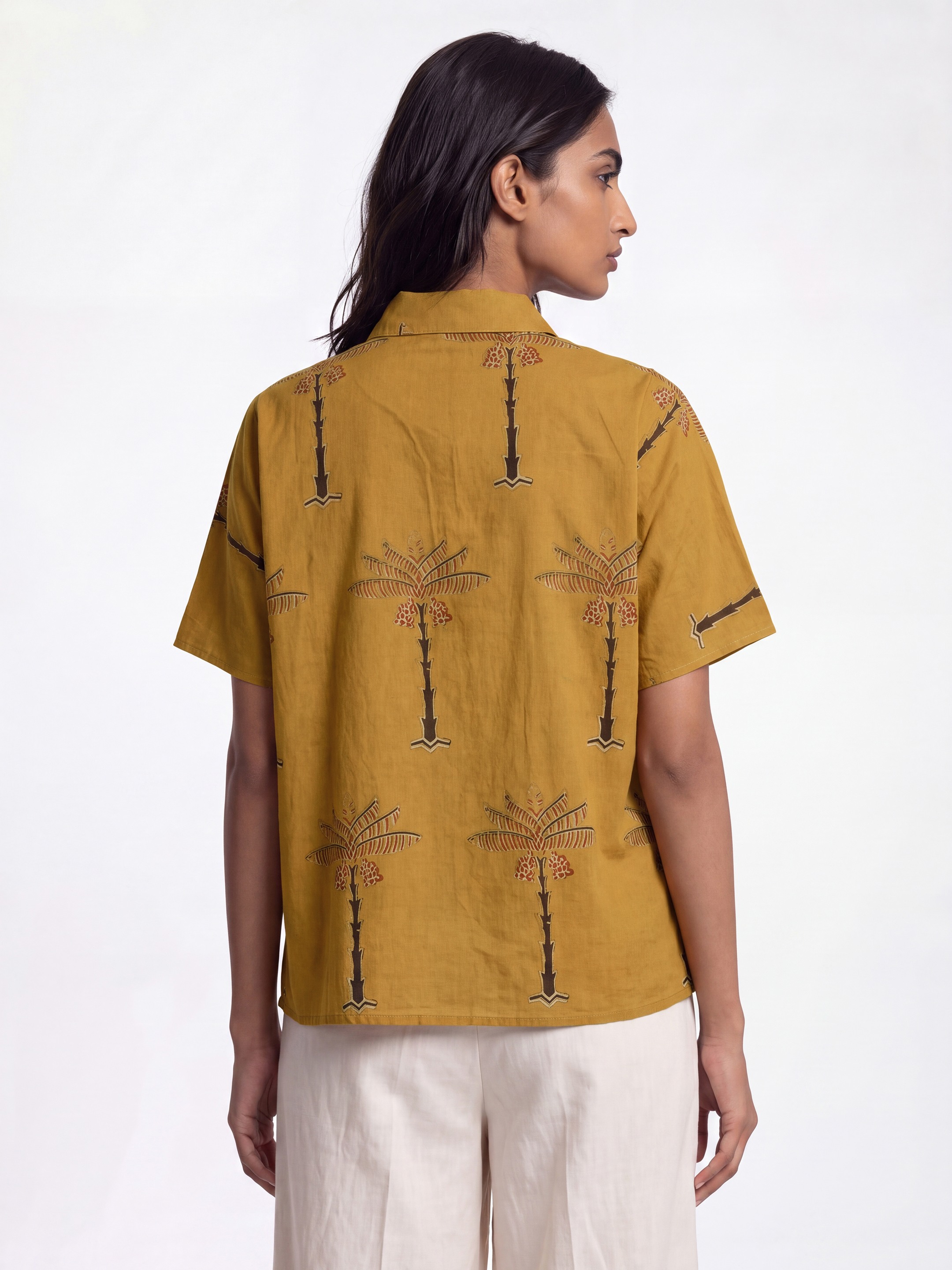 Yellow Buttoned Cotton Shirt