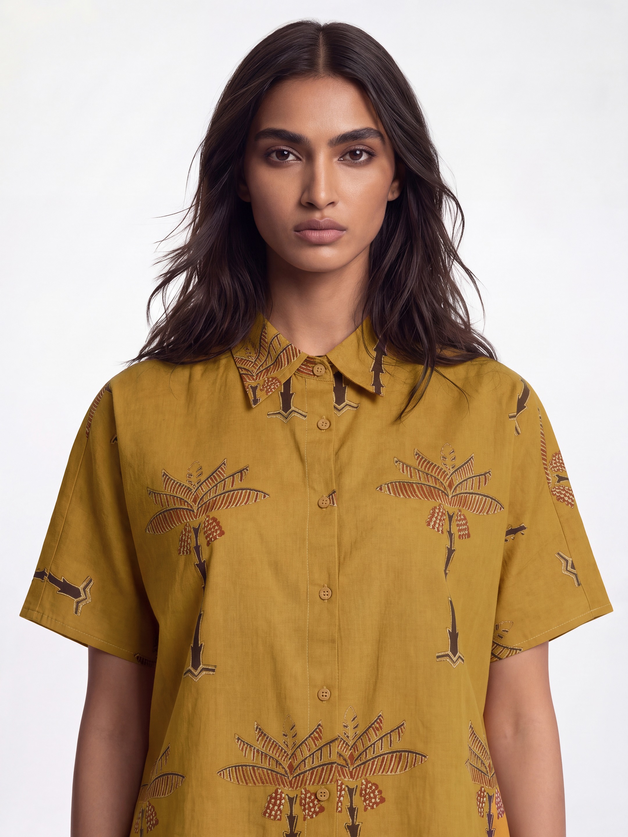 Yellow Buttoned Cotton Shirt