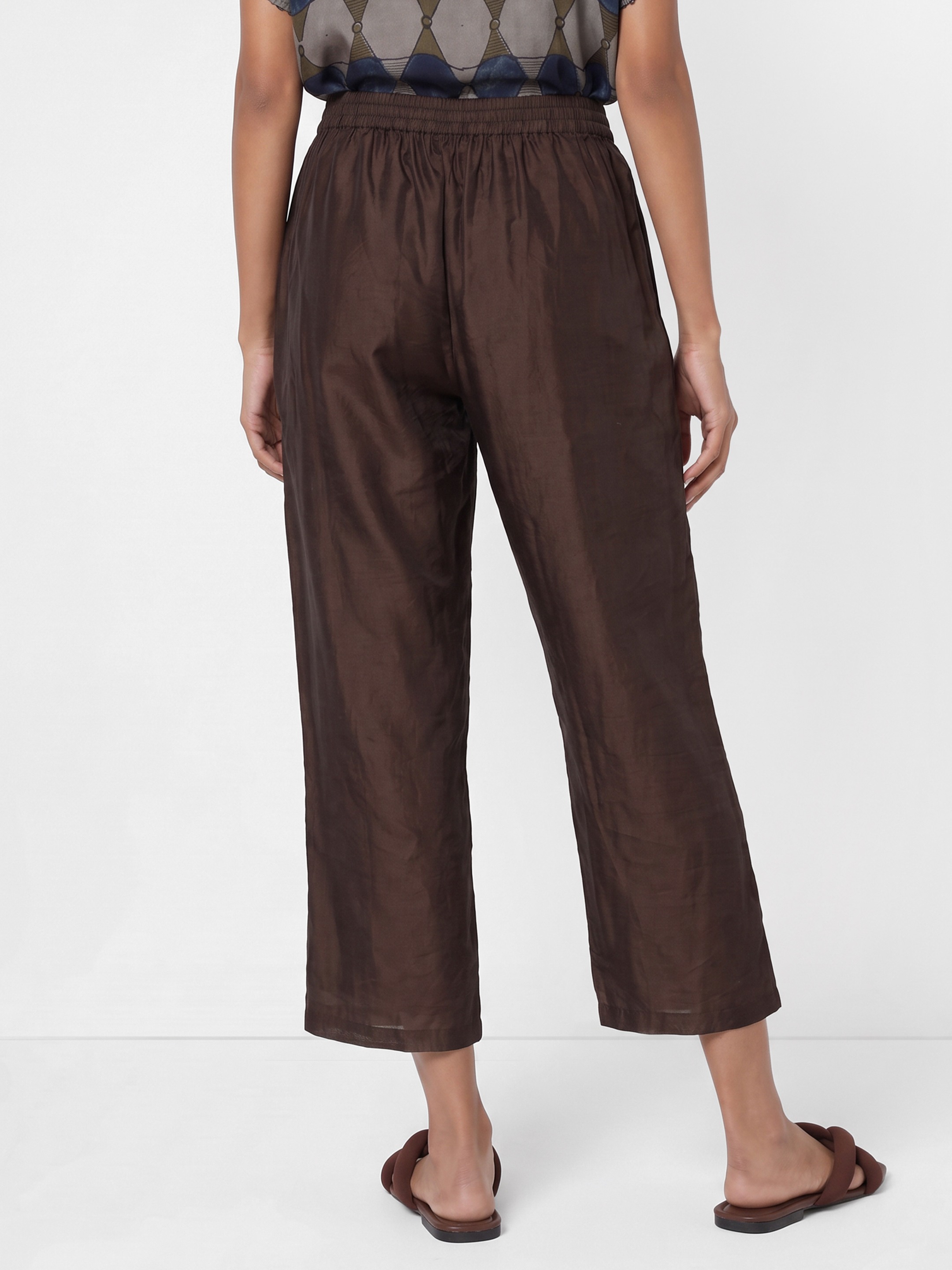 Brown Straight Trouser