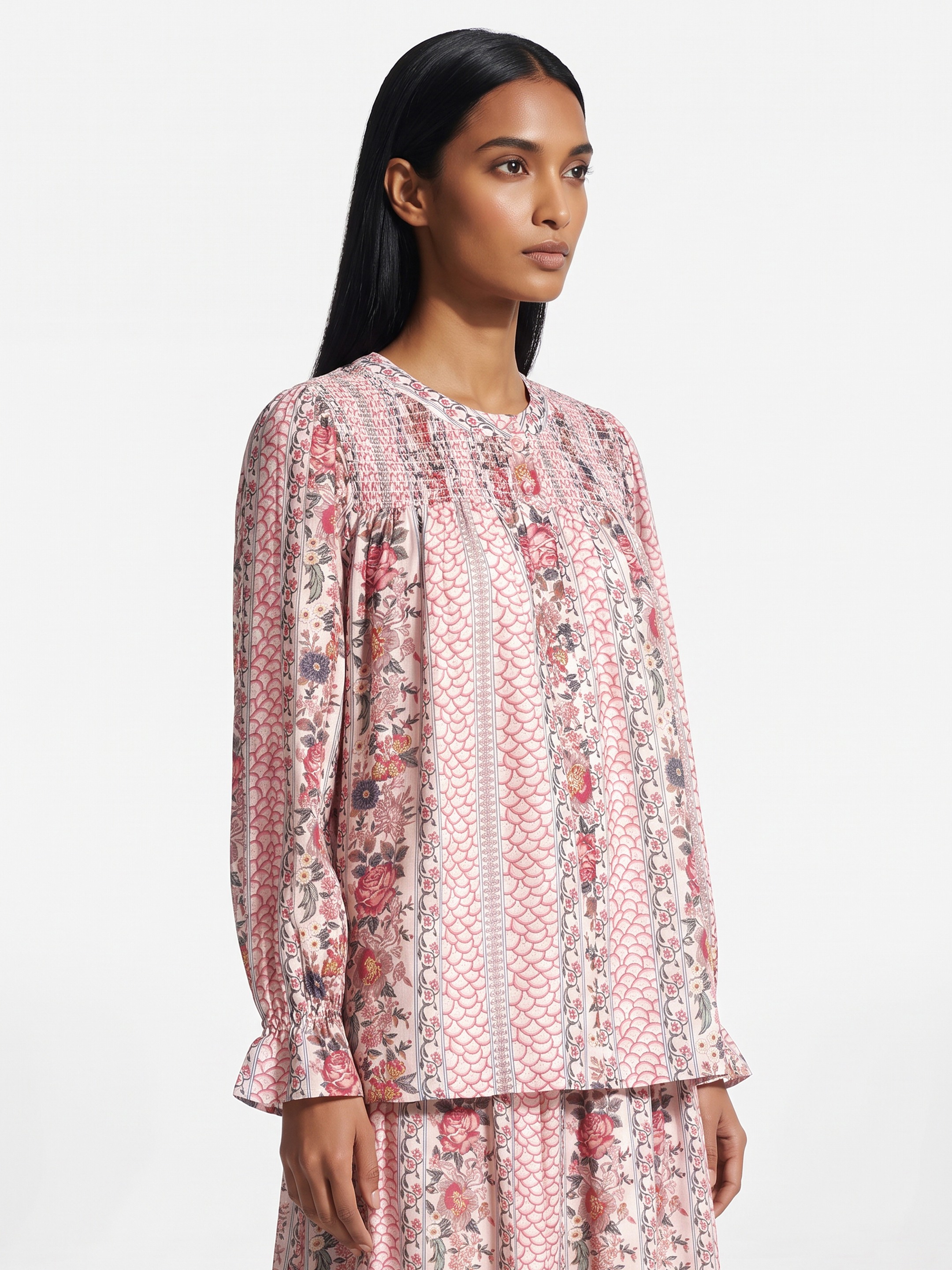 Pink Printed Top