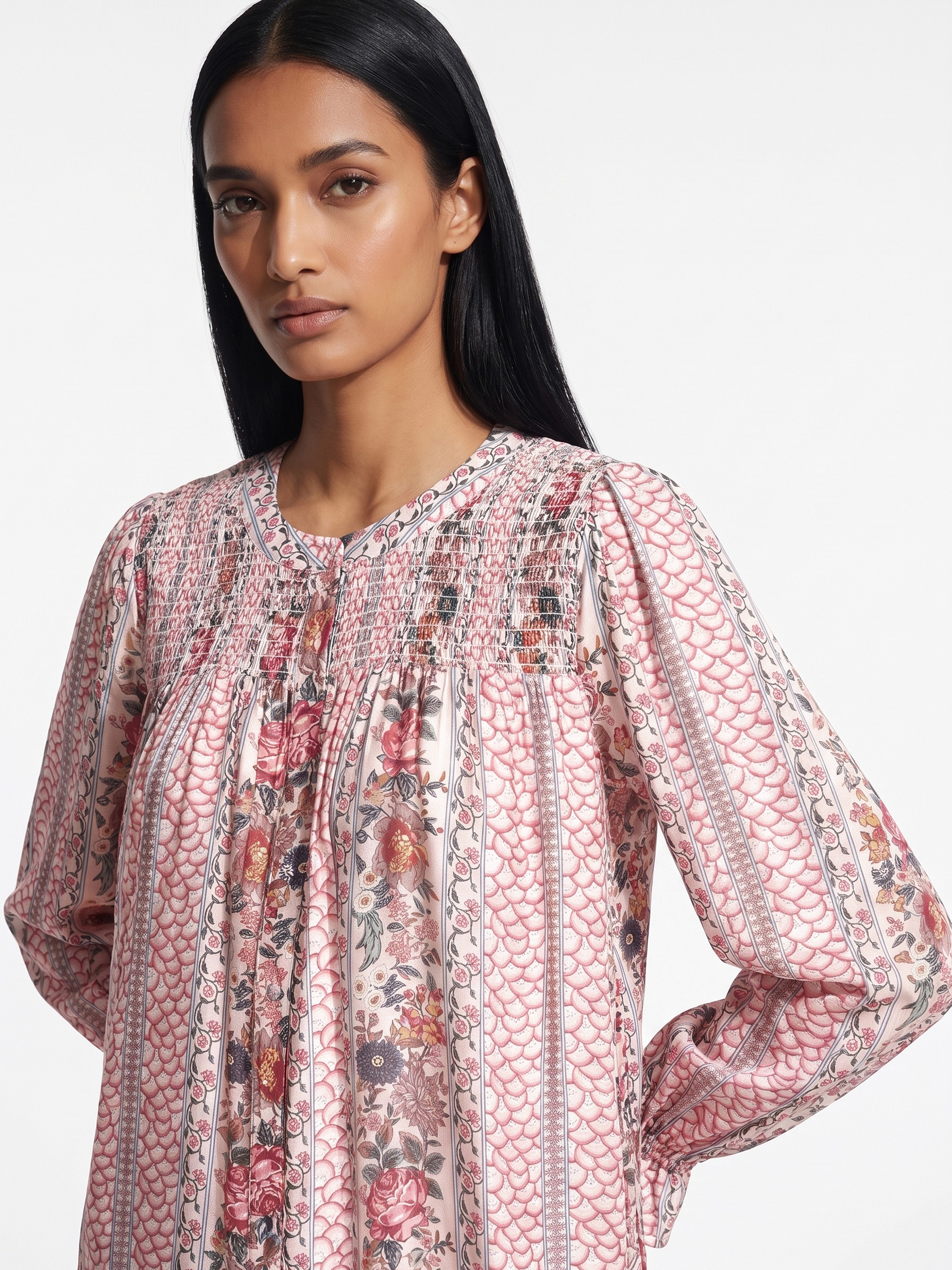Pink Printed Top