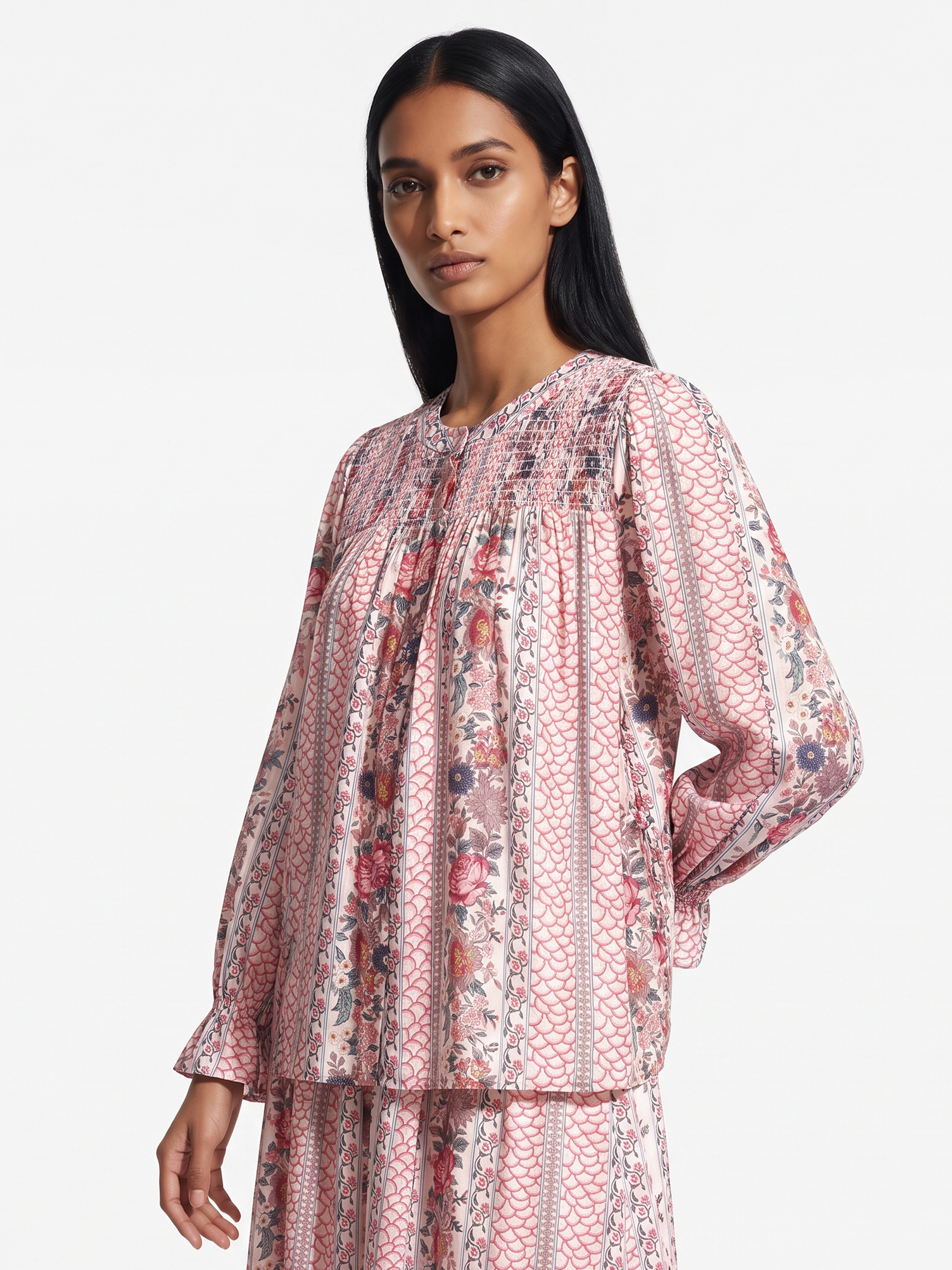 Pink Printed Top