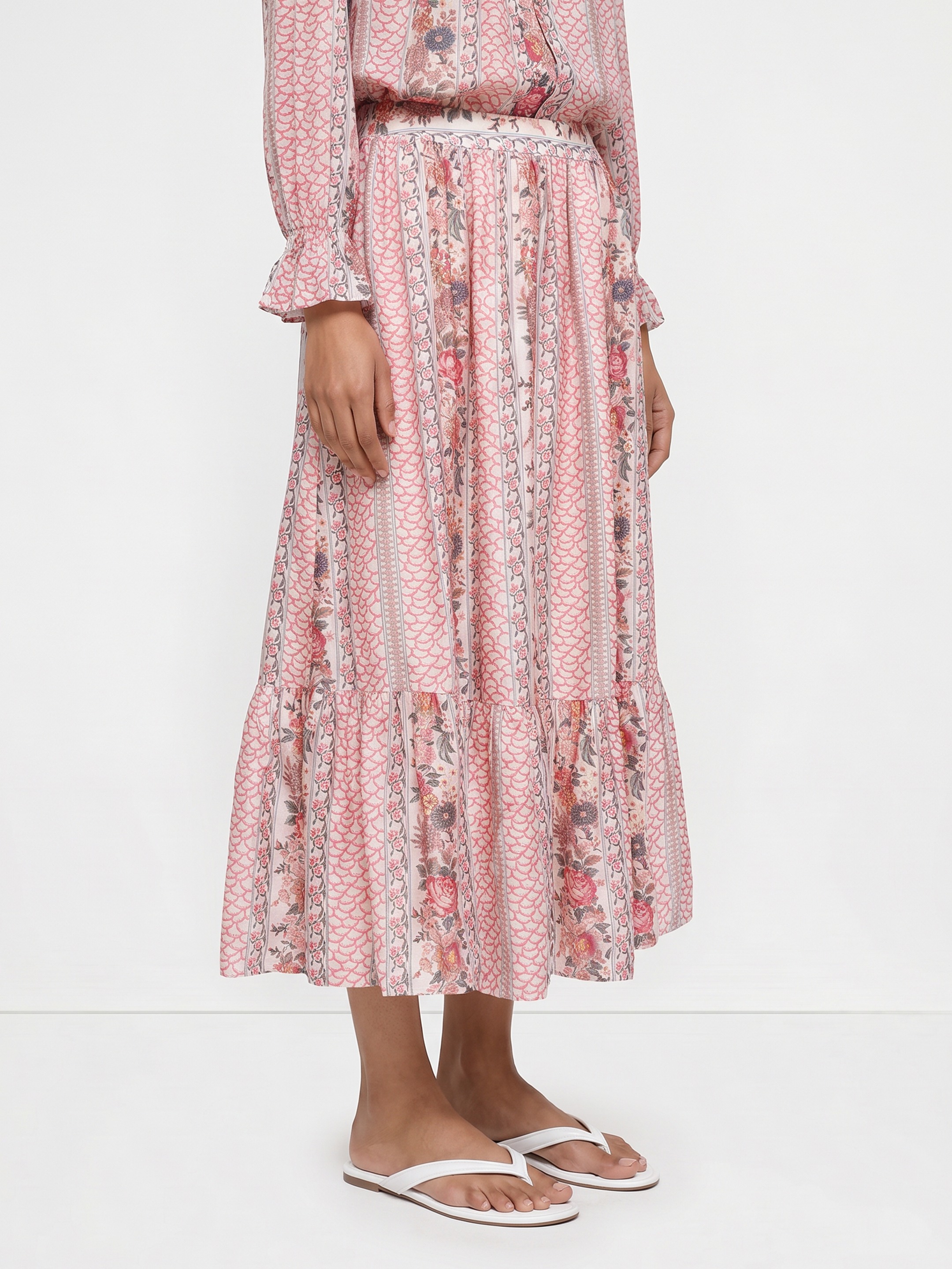 Pink Printed Skirt