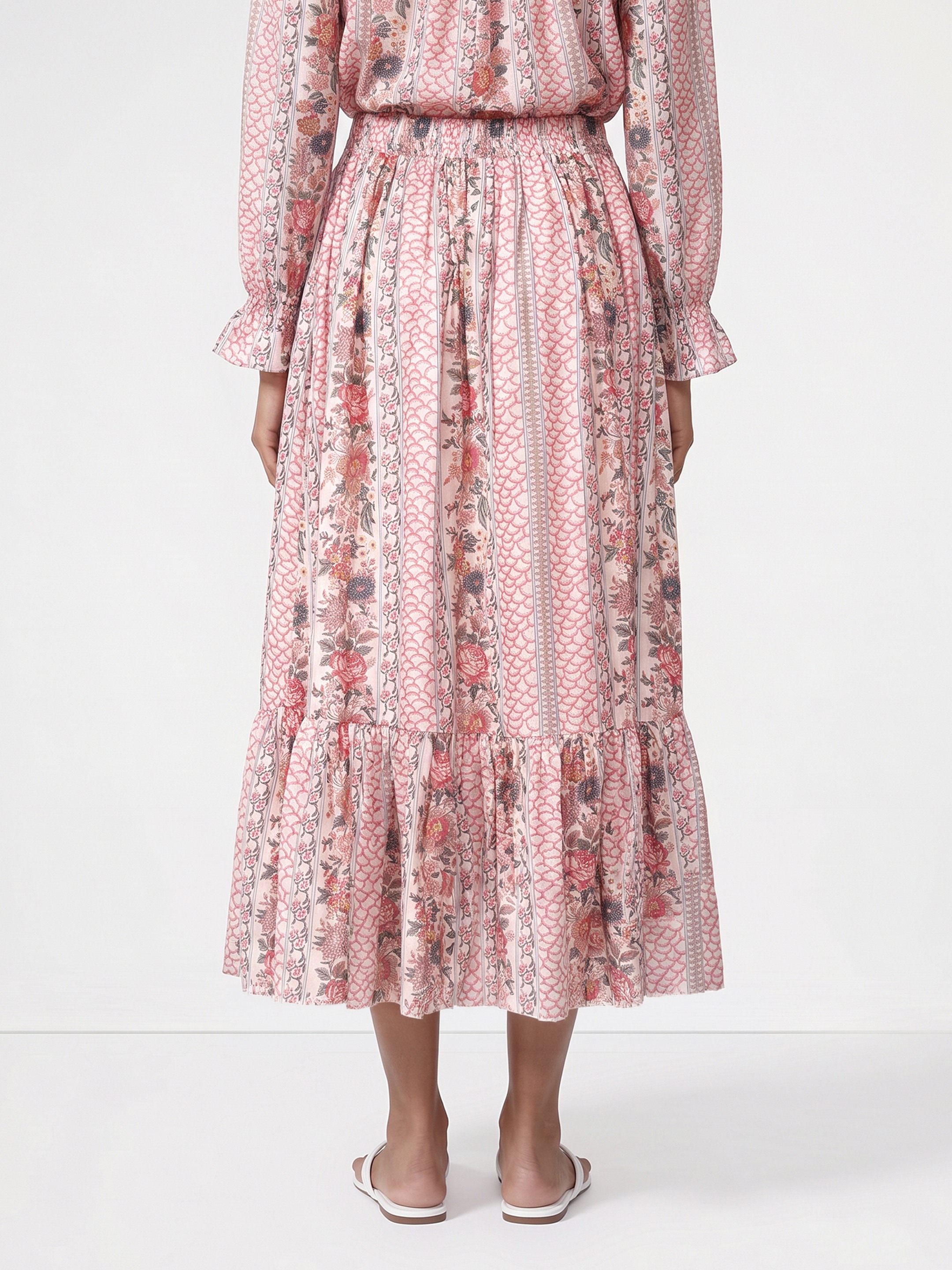 Pink Printed Skirt