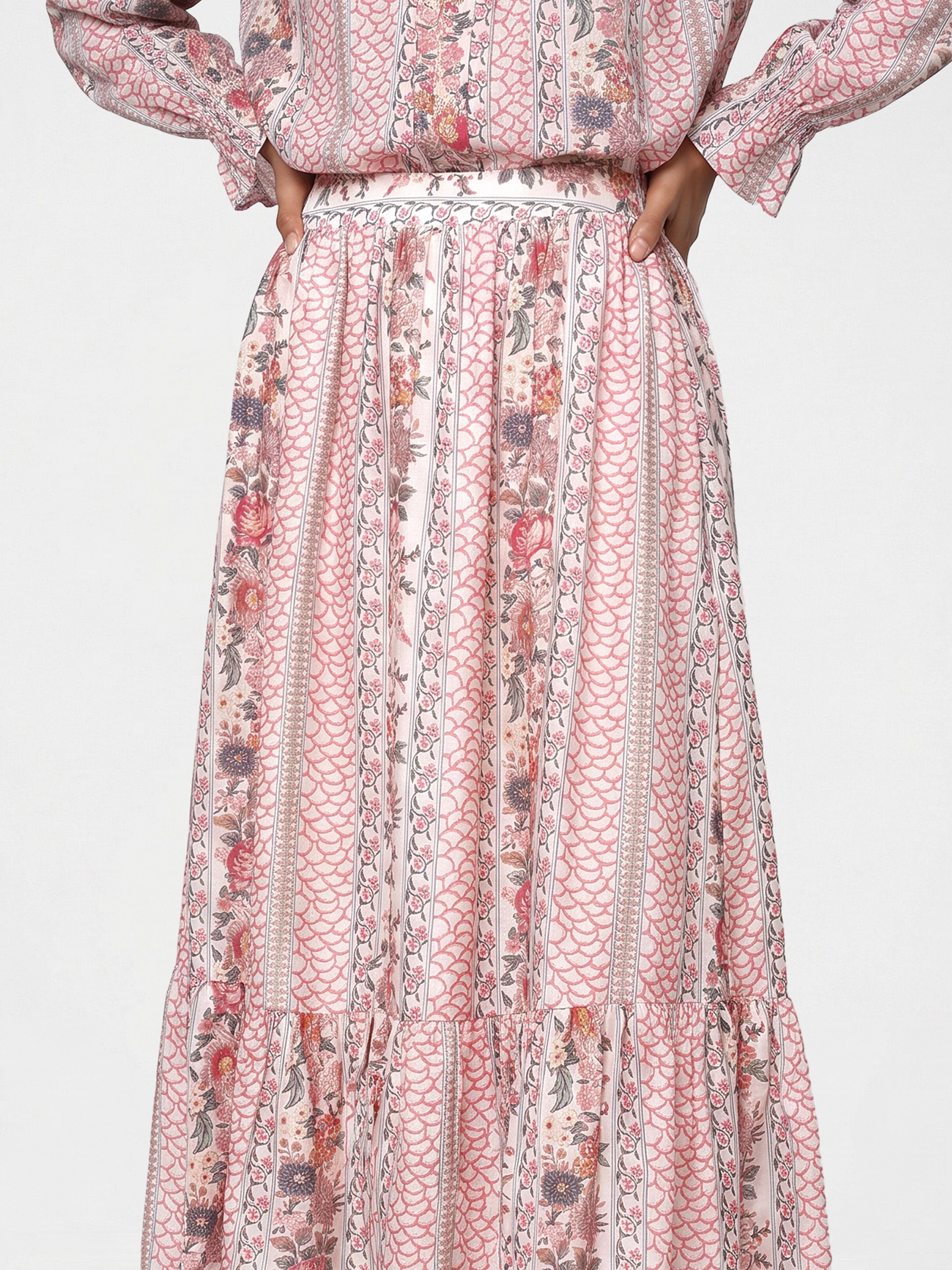 Pink Printed Skirt