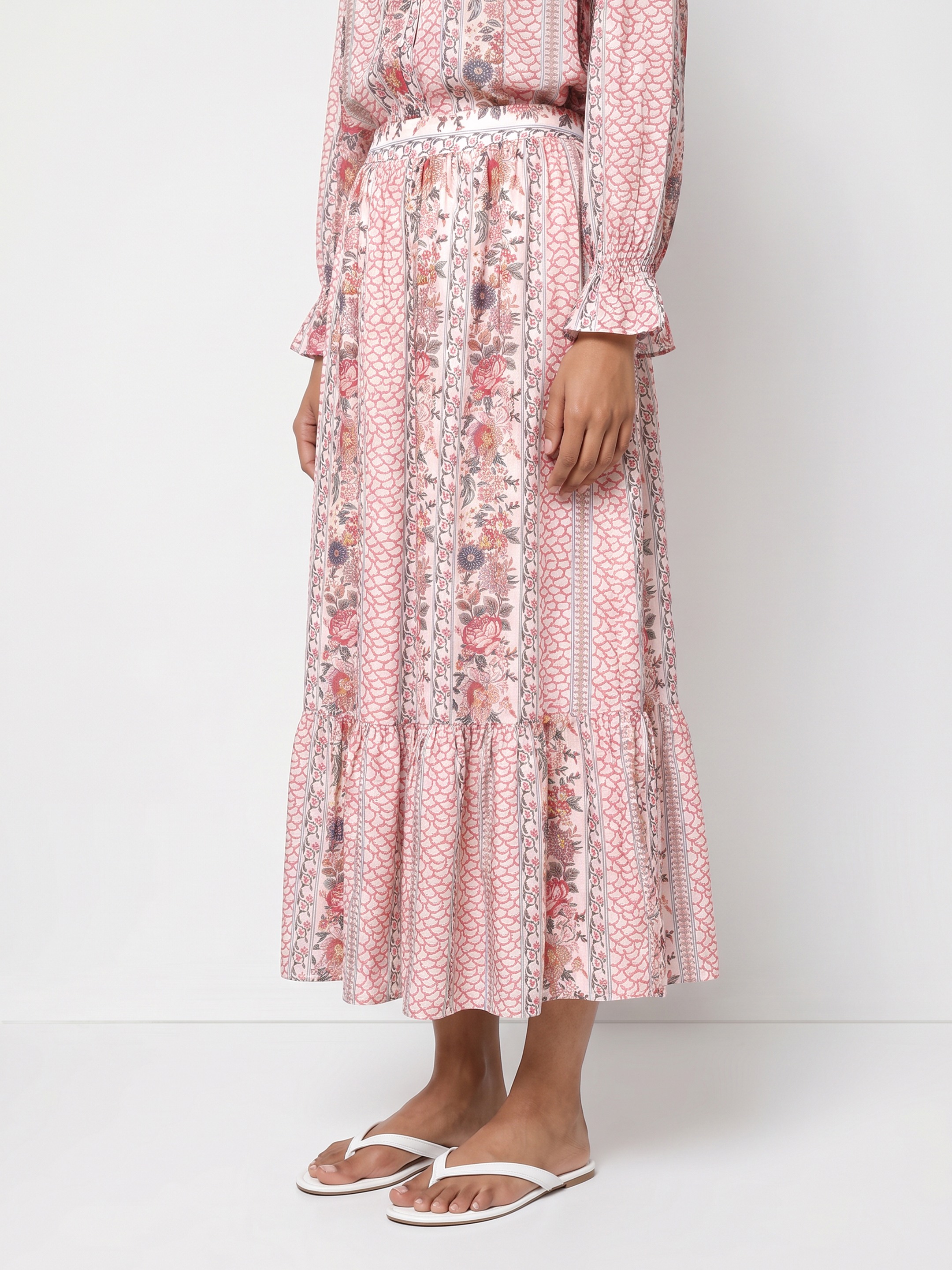 Pink Printed Skirt