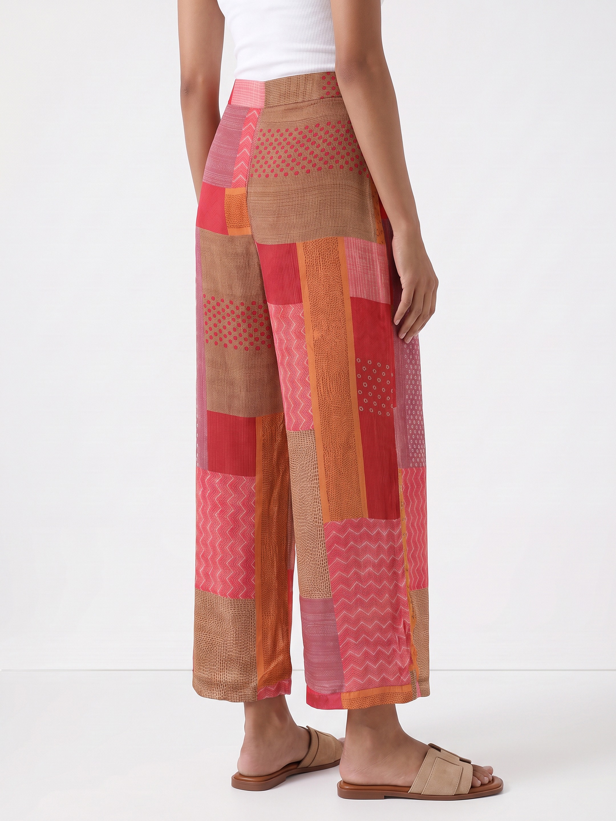 Red Ancestry Printed Trouser