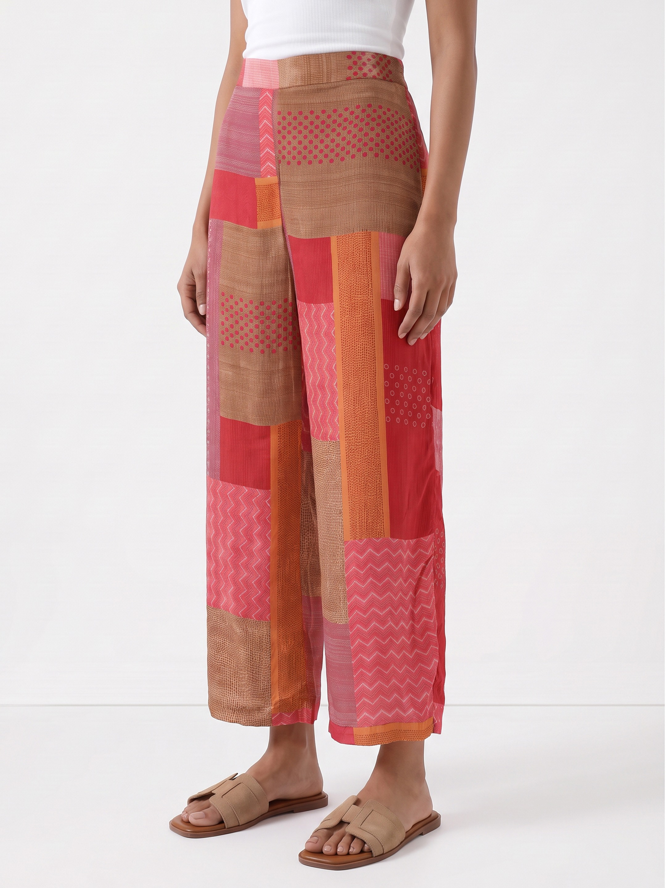 Red Ancestry Printed Trouser