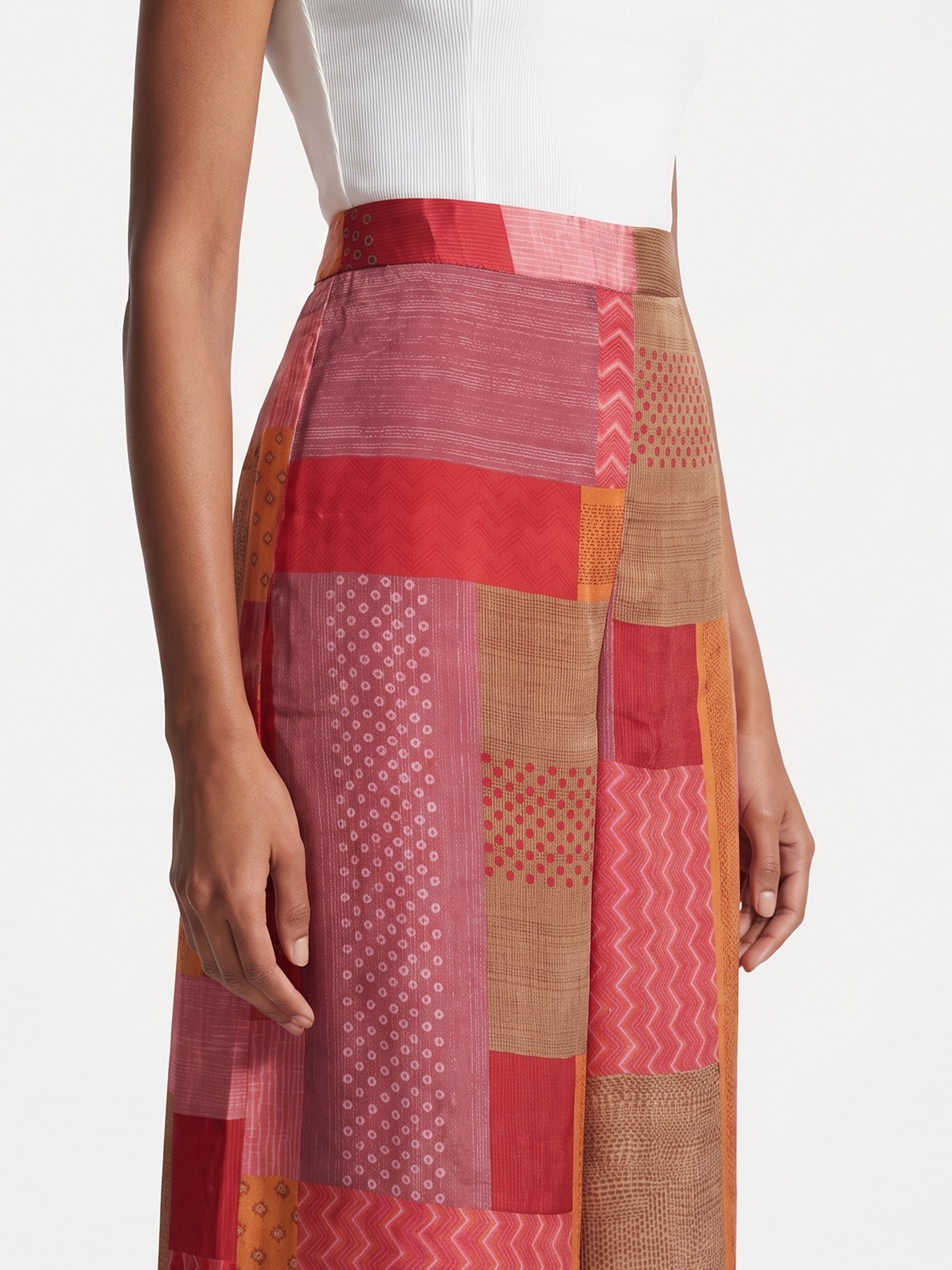 Red Ancestry Printed Trouser