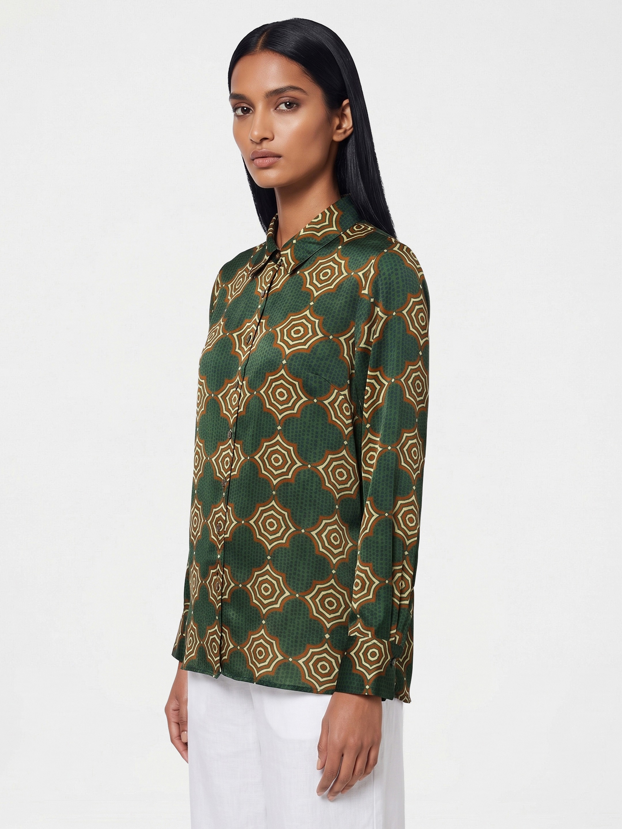 Green Buttoned Shirt
