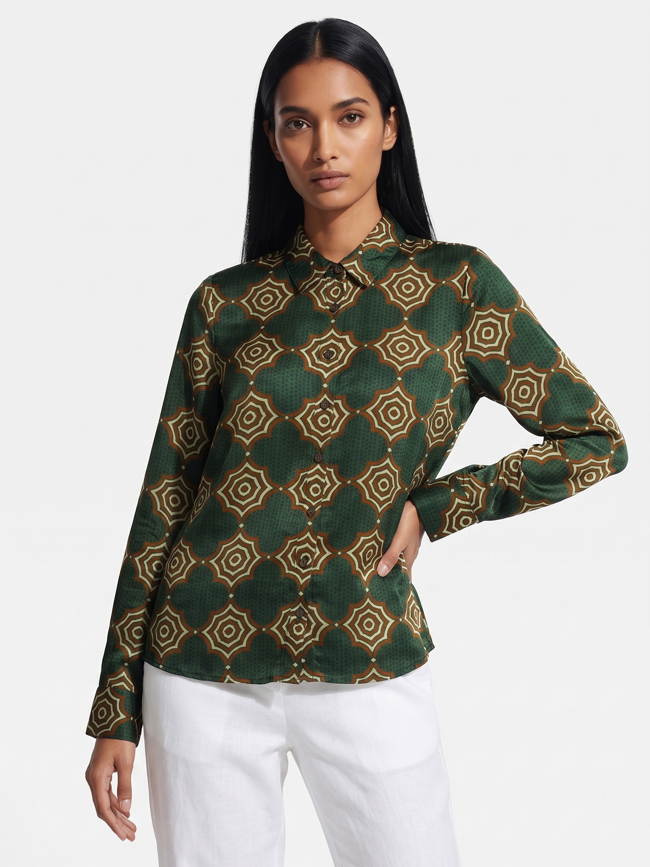 Green Buttoned Shirt