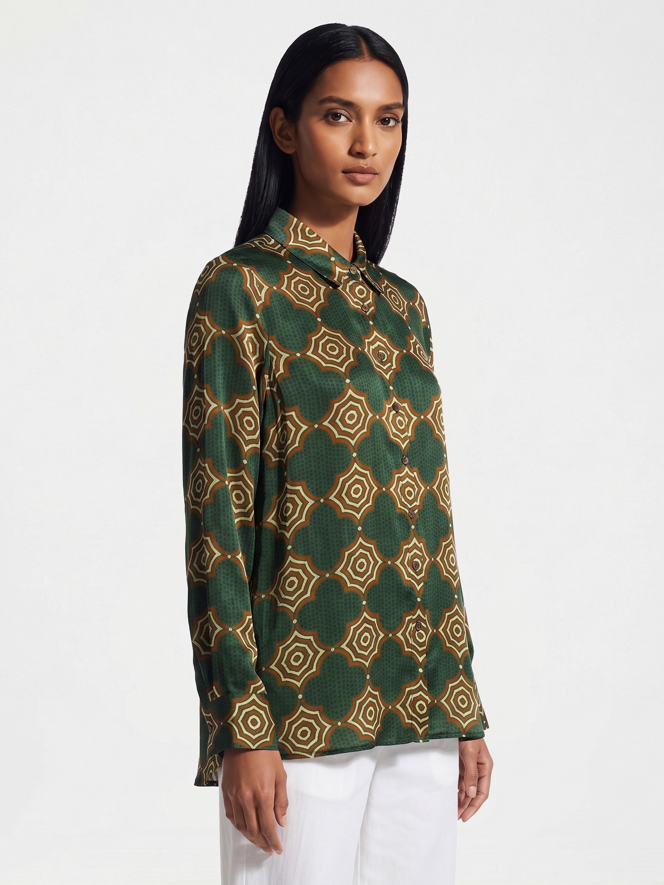 Green Buttoned Shirt