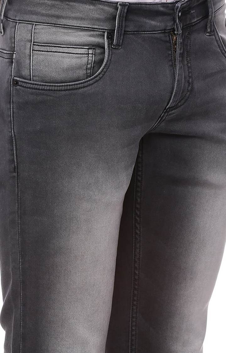 Basics | Men's Black Cotton Blend Solid Jeans 4