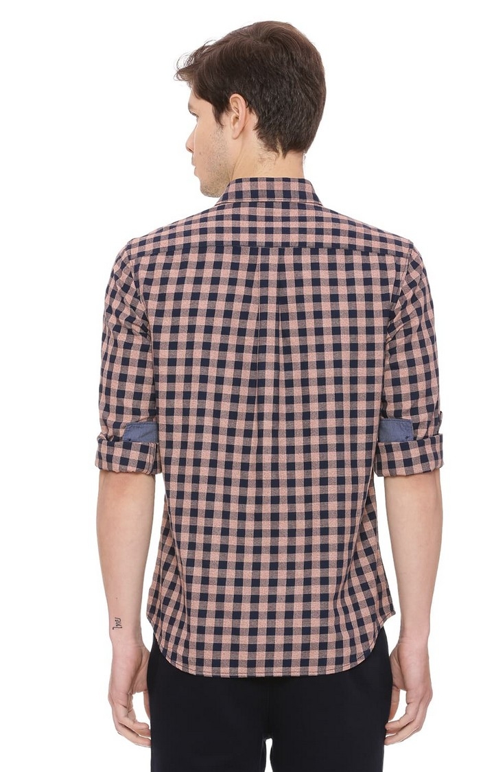 Basics | Brown Checked Casual Shirts 2