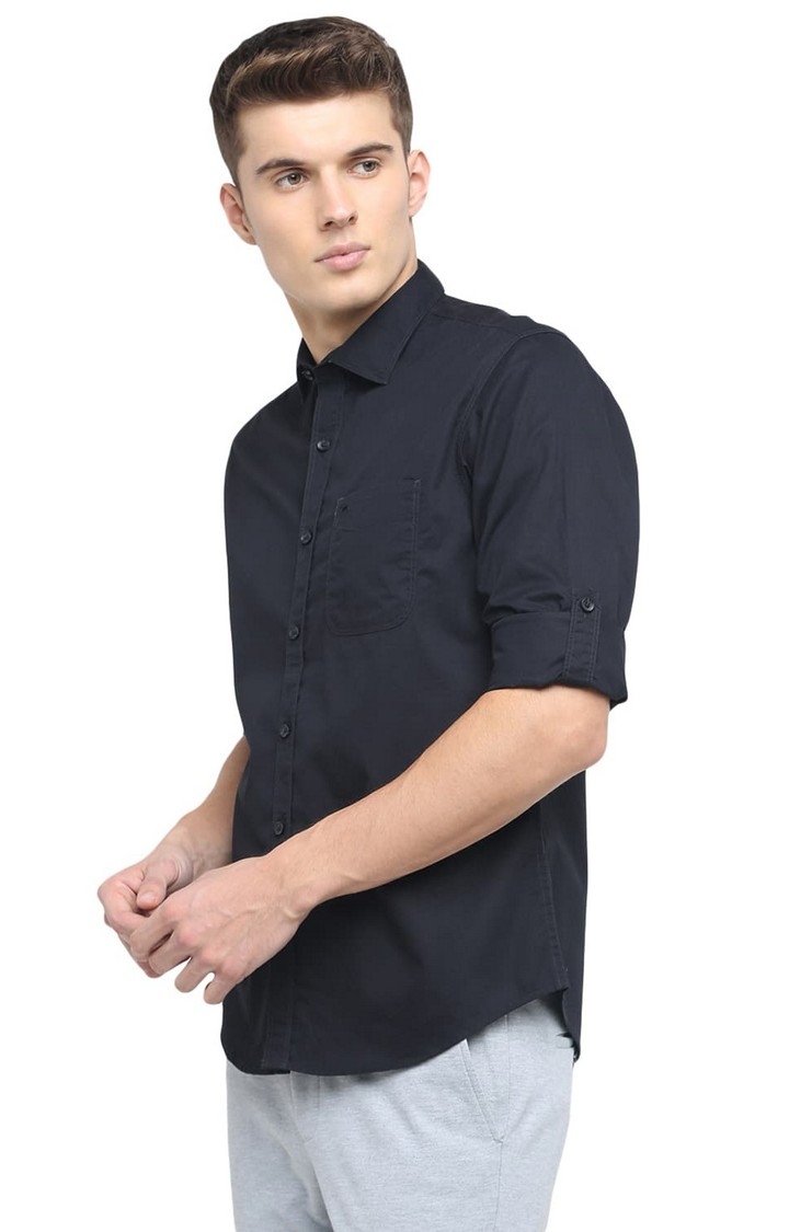 Basics | Black Solid Casual Shirts 2