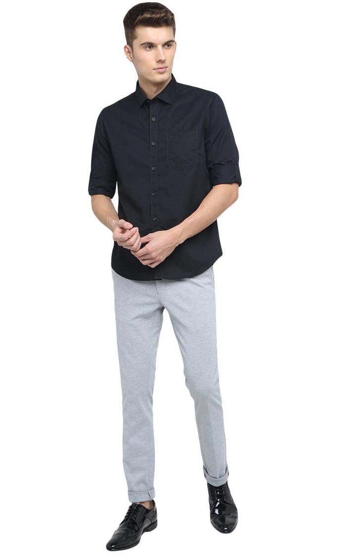 Basics | Black Solid Casual Shirts 1