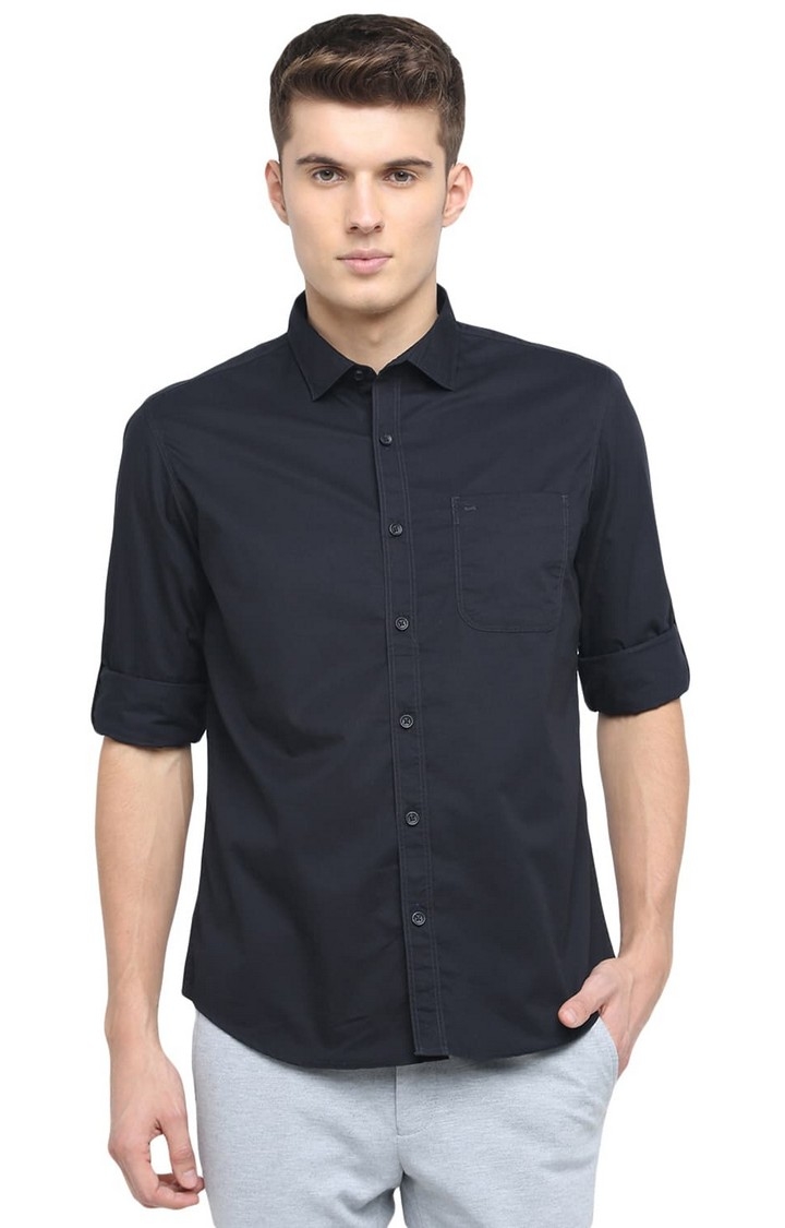 Basics | Black Solid Casual Shirts 0
