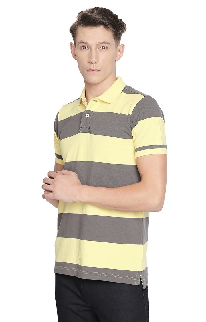 Basics | Yellow Striped Polos 2