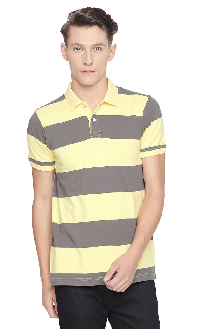 Basics | Yellow Striped Polos 0