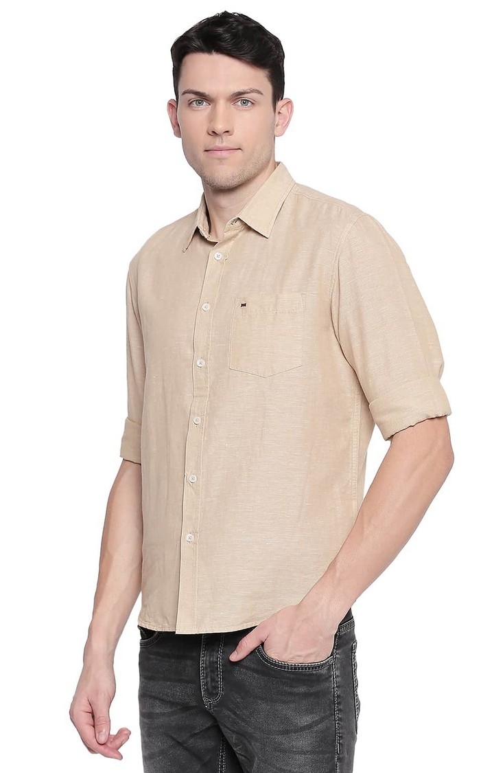 Basics | Brown Solid Casual Shirts 2