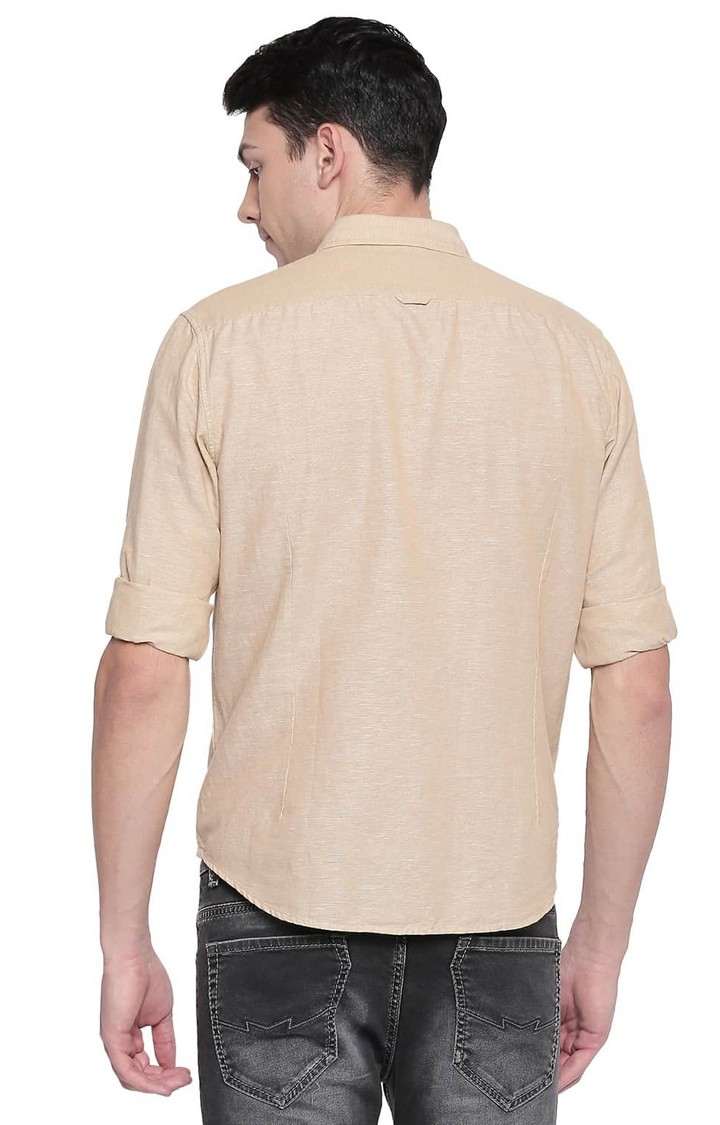 Brown Solid Casual Shirts