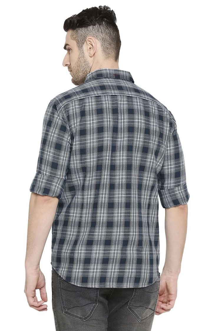 Basics | Grey Checked Casual Shirts 3