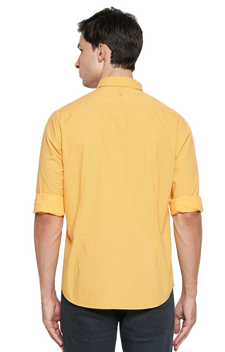 Basics | Orange Printed Casual Shirts 3