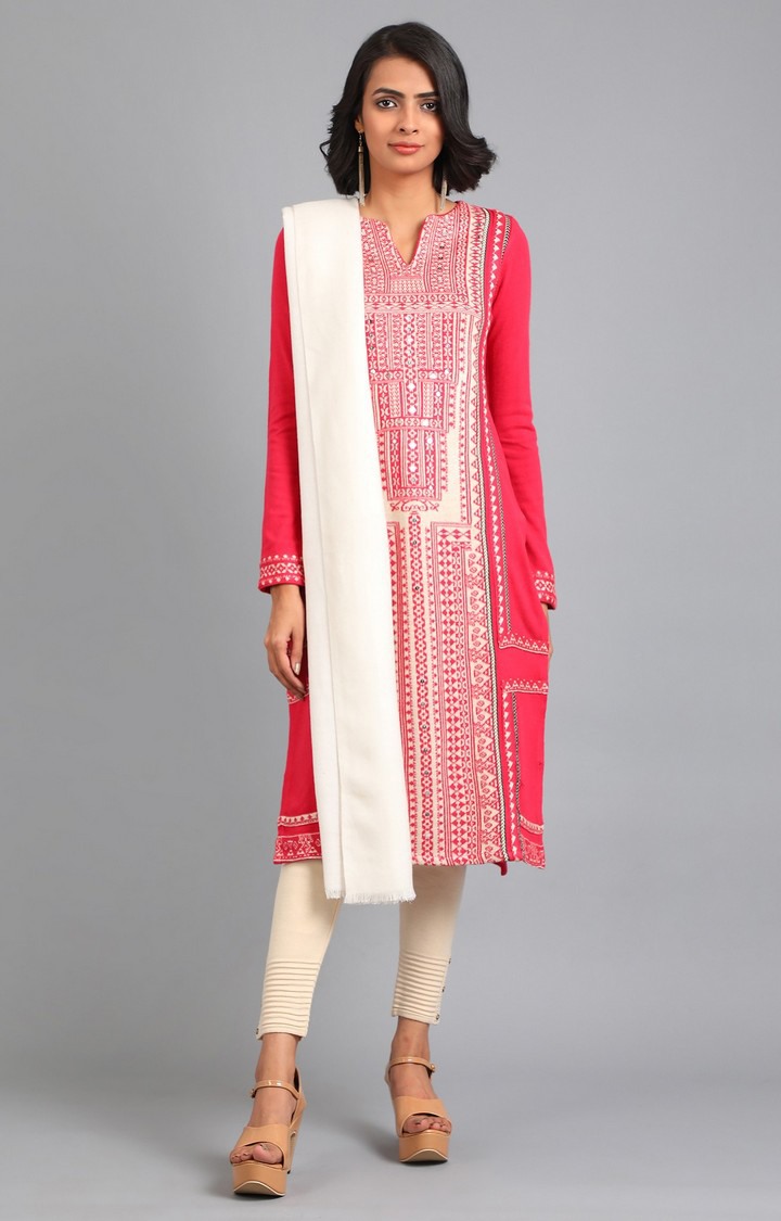 White Cotton Blend Dupatta