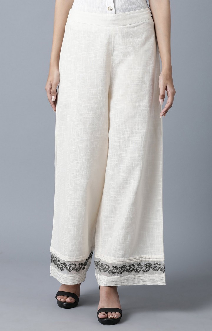 TOSHIKII Women White Sparkle Sequin Loose Pants Ladies White Glitter Plus  Size Palazzo Trousers at Amazon Women's Clothing store