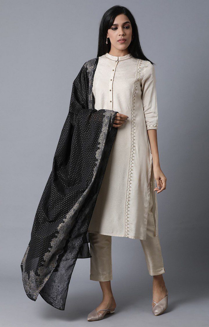 Black Georgette Dupattas