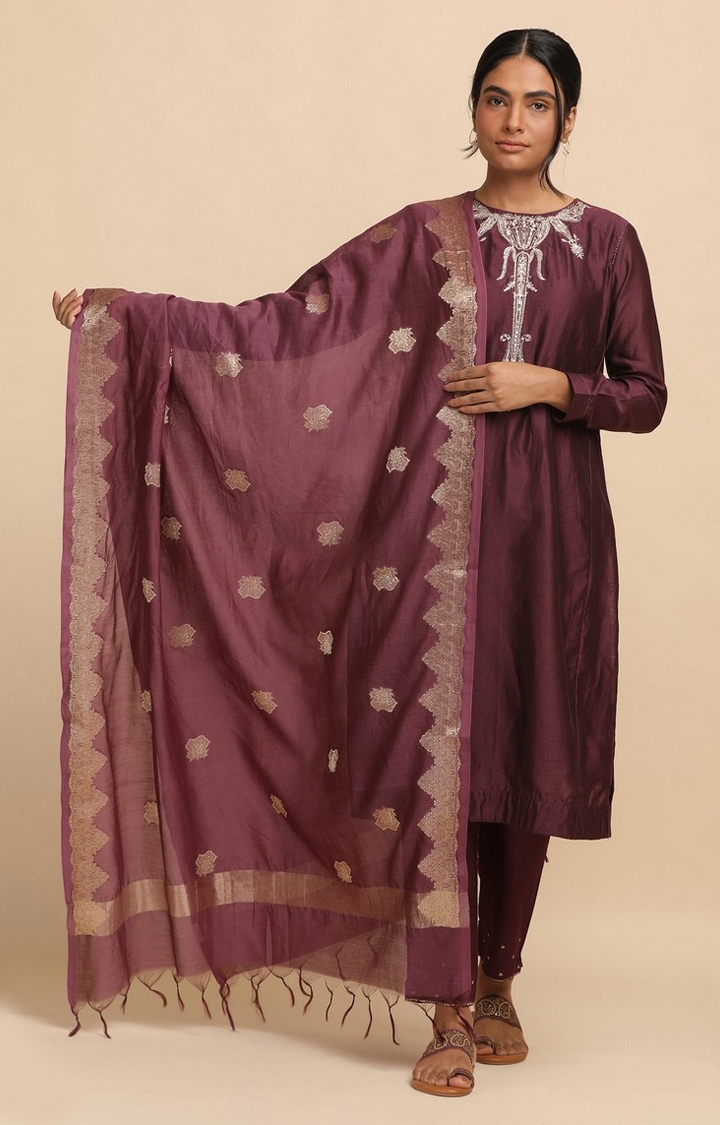 Women's Purple Dupattas