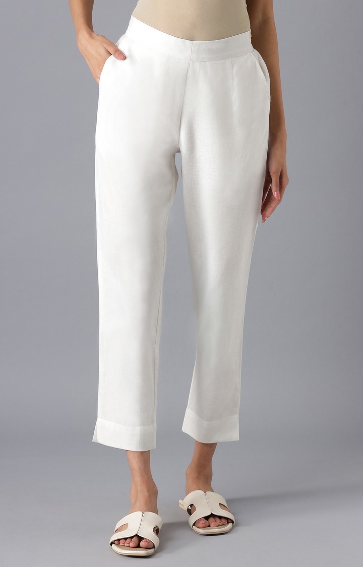 Trend Level Slim Fit Women Beige Trousers - Buy Trend Level Slim Fit Women  Beige Trousers Online at Best Prices in India | Flipkart.com