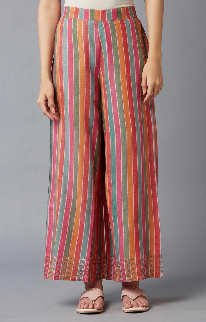 Paper bag trousers - Black/Beige striped - Ladies | H&M IN-anthinhphatland.vn