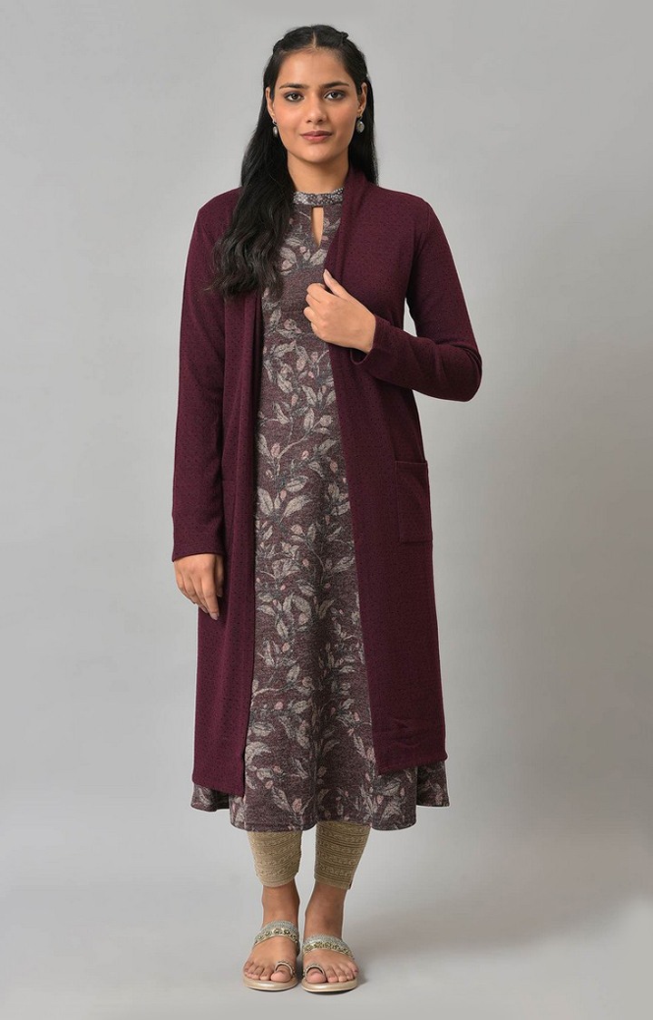 Dark purple shrug outlet