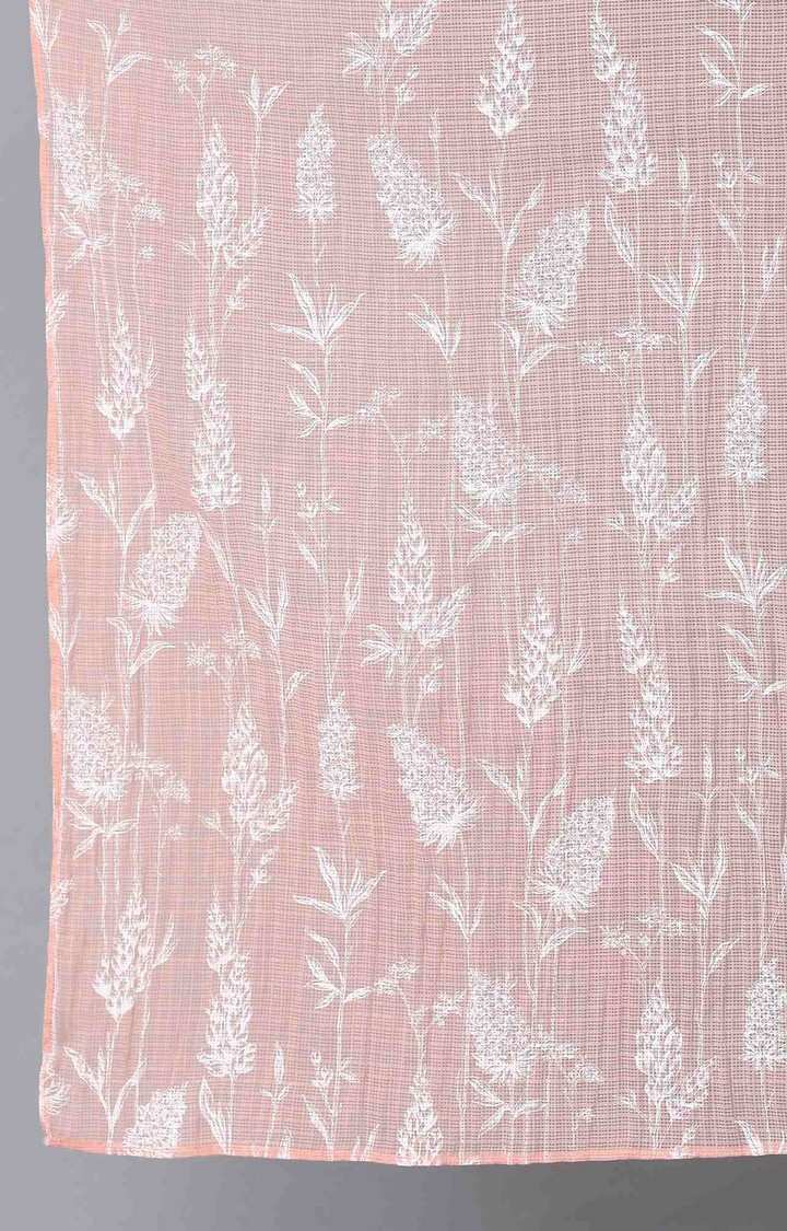 Light Pink Kota Checks Dupatta