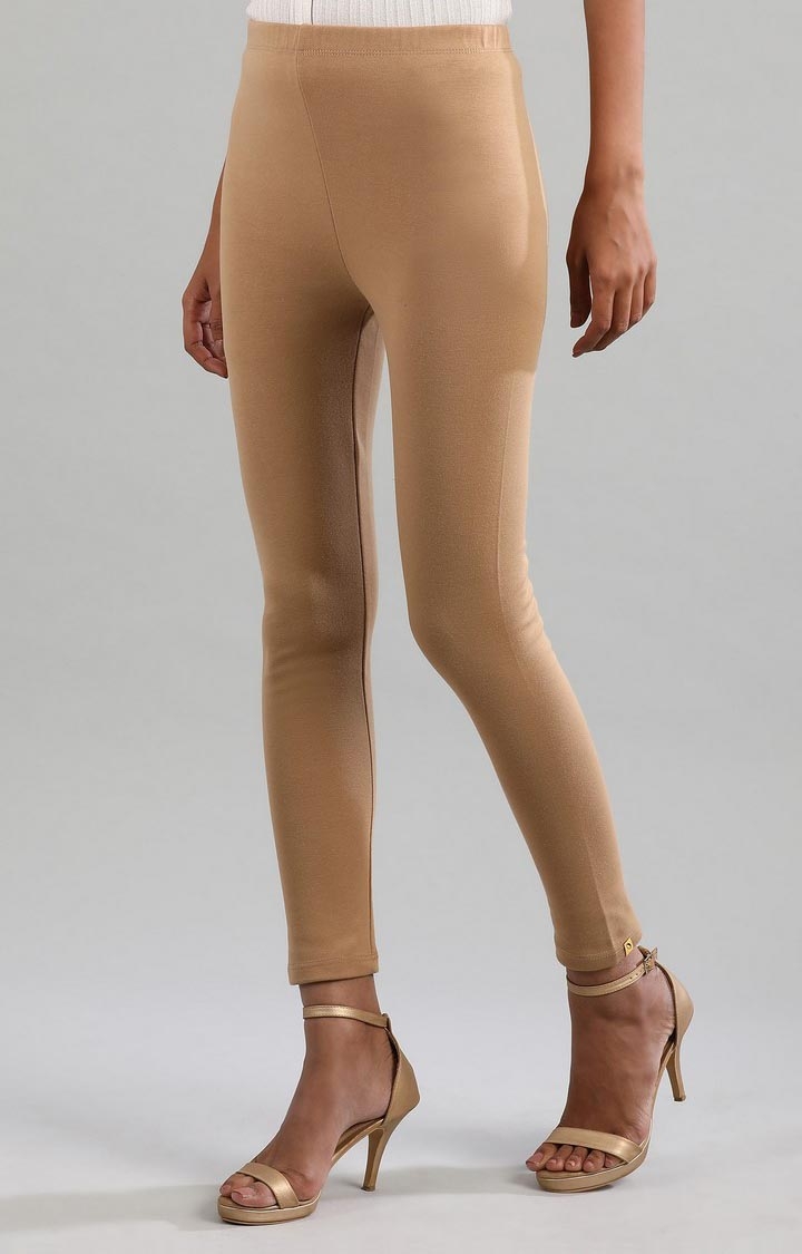 Buy AURELIA Solid Blended Fabric Skinny Fit Women's Tights