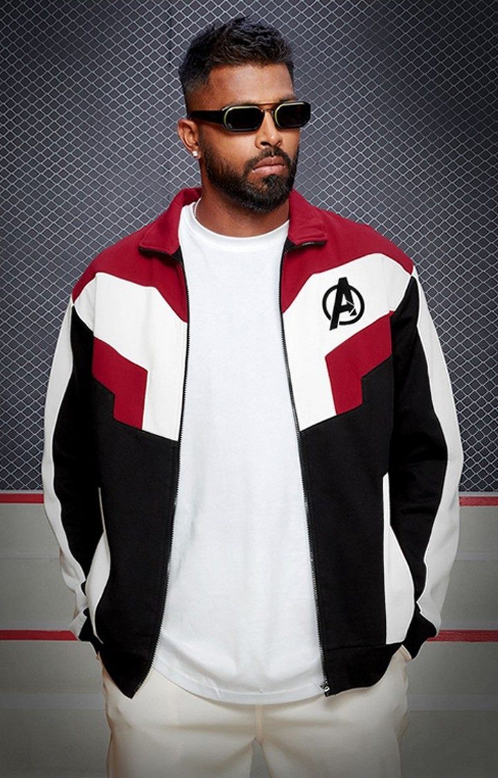 Men s Avengers Endgame Quantum Realm Multicolour Colourblock Western Jacket