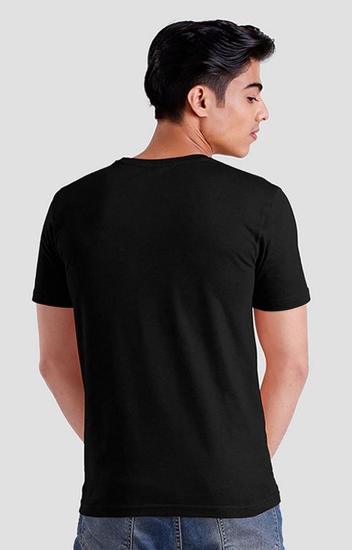 Men's Superman: Iconic Emblem Black Printed Regular T-Shirt