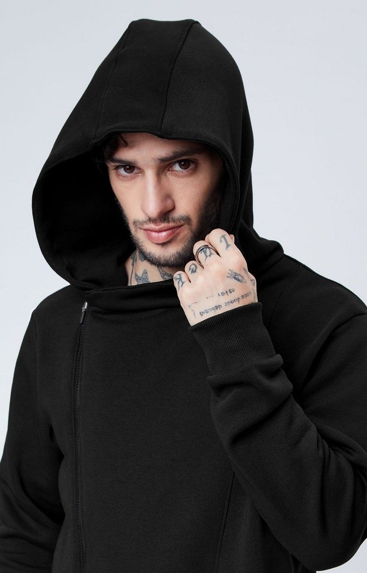 Men s The Assassin Black Solid Hoodies