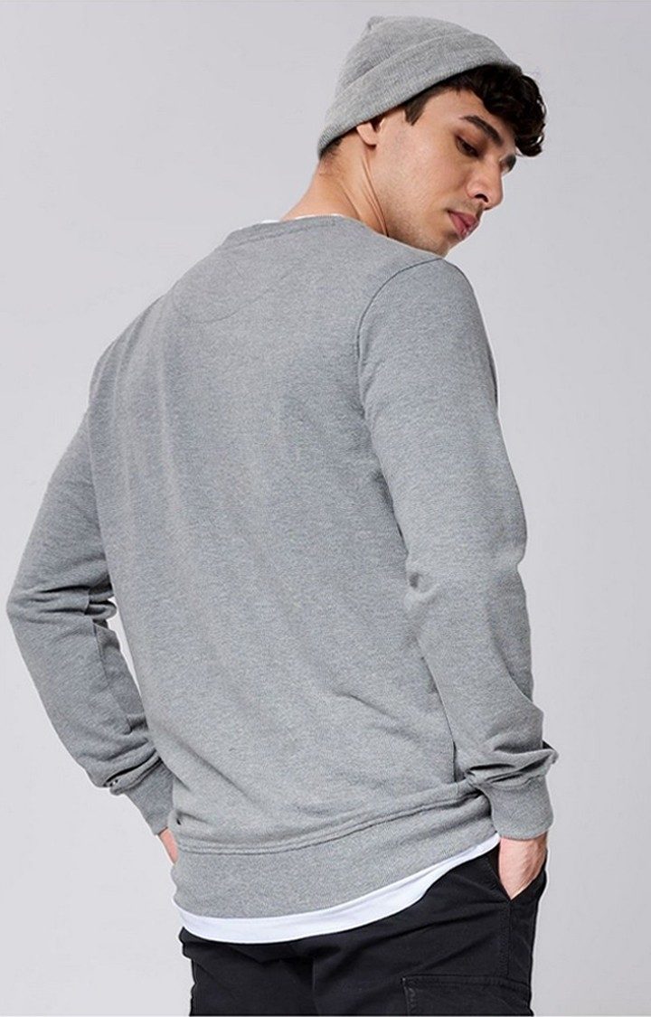 Men's Tom And Jerry: Catch Me If You Can Grey Printed Sweatshirts