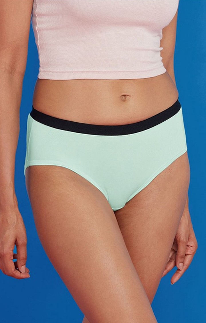 The Souled Store | Women's Mint Green Hipster Panties