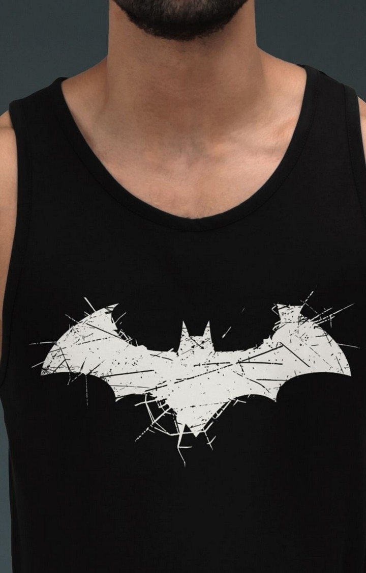 Men's Black Official DC: Batman Logo Vests