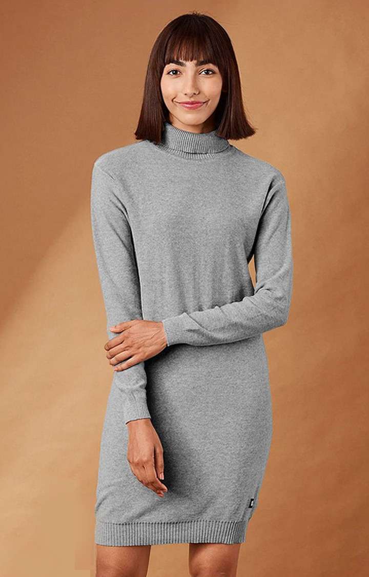 The Souled Store | Women's Grey Solid Sweaters