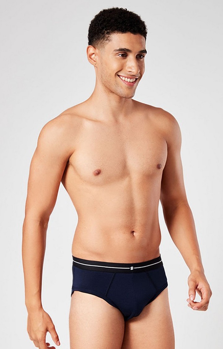Men's Navy Blue Briefs Underwear
