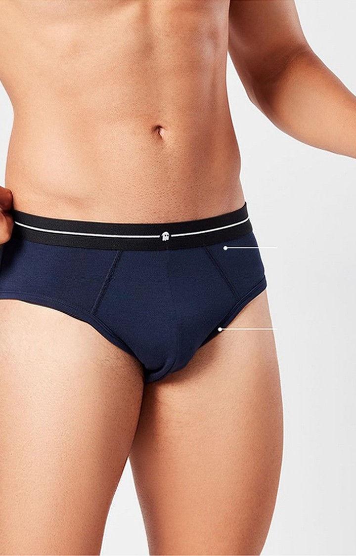 Men's Navy Blue Briefs Underwear